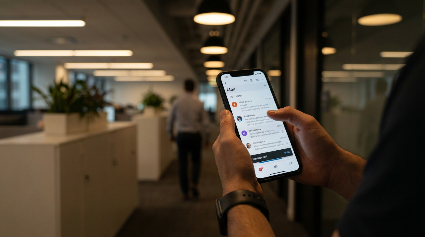 On your phone, it feels different—where Undo hides in the Gmail app