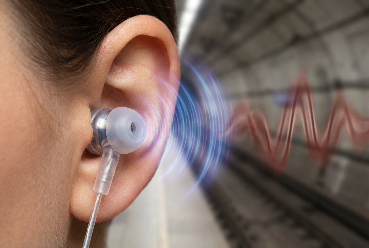 On your commute, which one actually quiets the world more?