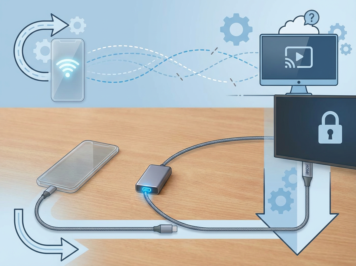 Cable or wireless—what setup fits your reality (travel, hotel TVs, office monitors)?