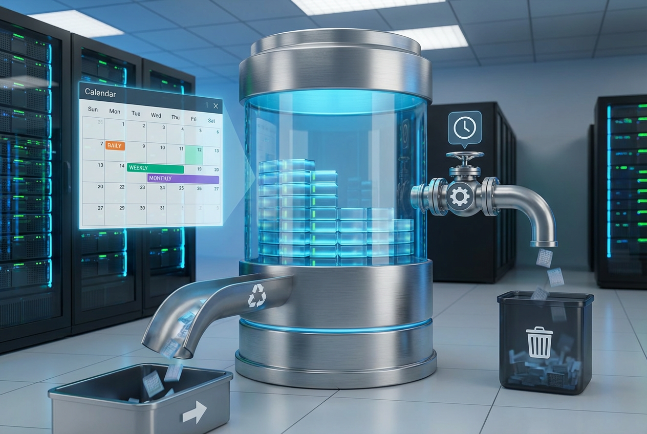 Retention, prune, and GC: keeping history without burning the disk (decision point)